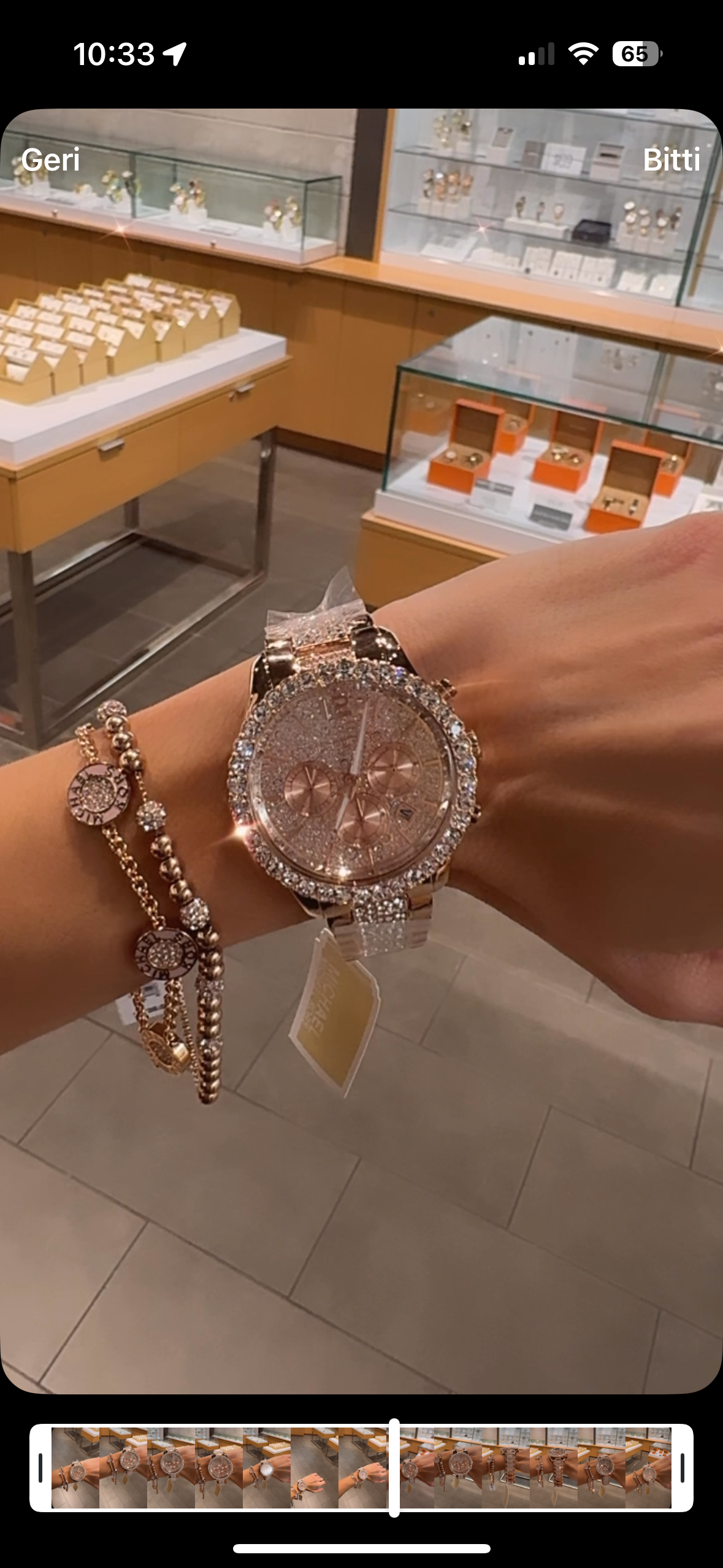 Michael kors  taşlı saat