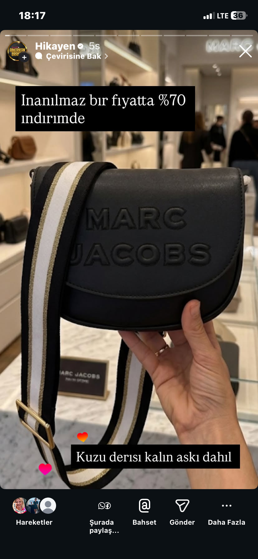 MARC JACOBS SADDLE BAG ASKI DAHIL