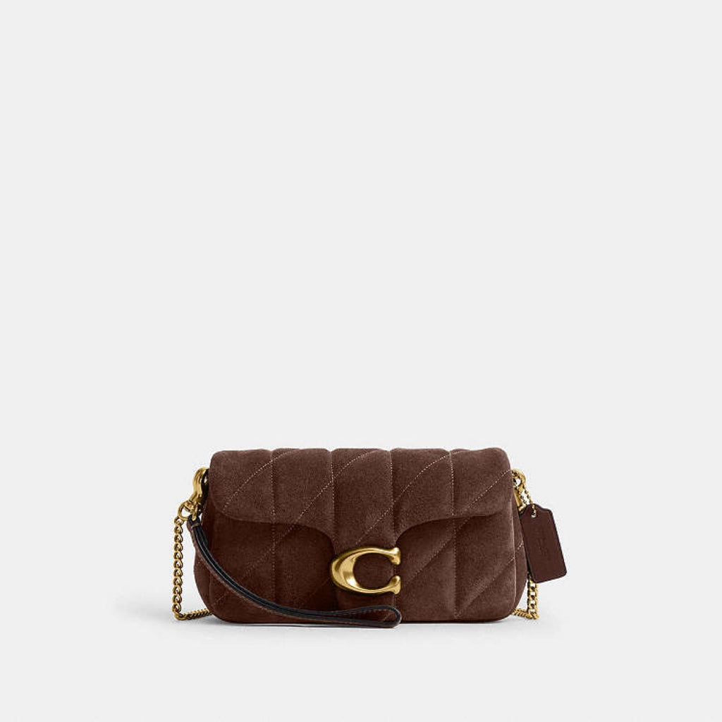 Coach Tabby Kapitone Zincir Crossbody 19 - Koyu Kahve