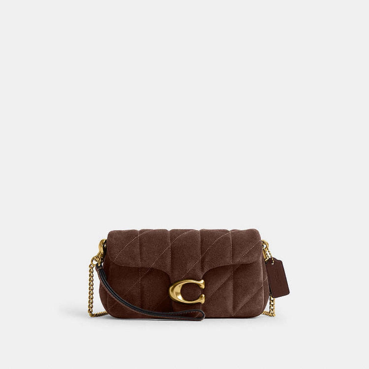 Coach Tabby Kapitone Zincir Crossbody 19 - Koyu Kahve