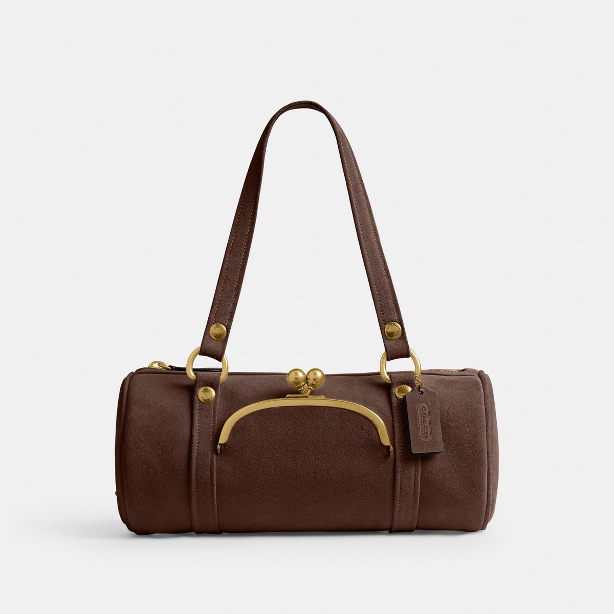 Coach Kisslock Barrel Bag