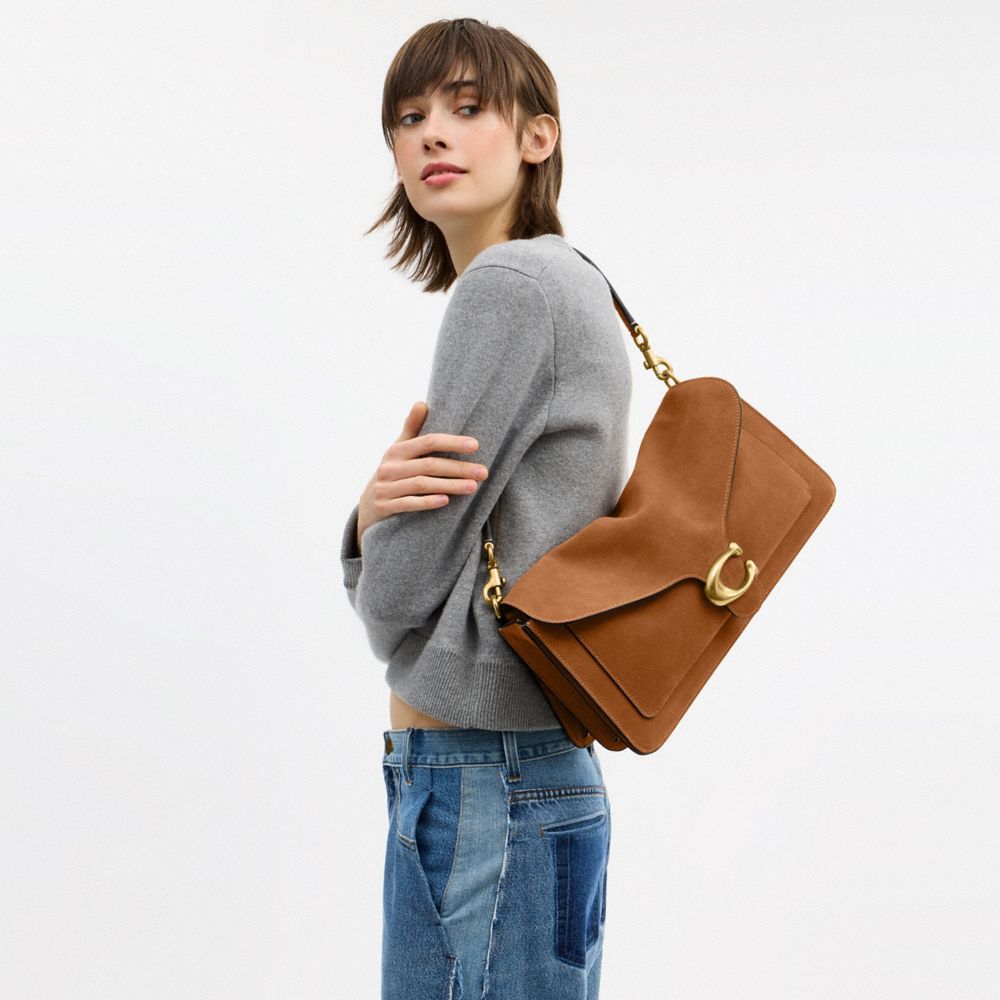 Coach Tabby 36 Süet Omuz Çantası