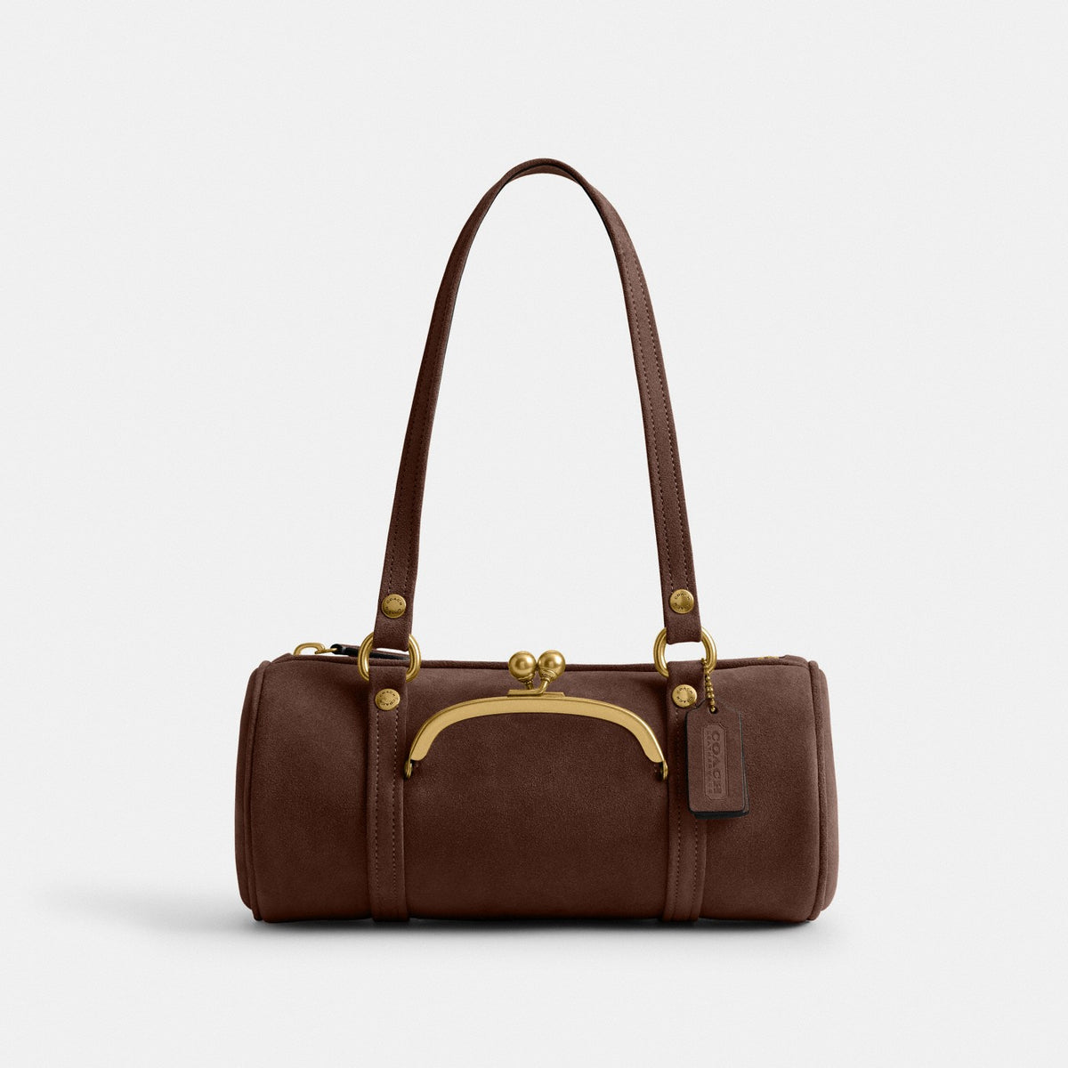 Coach Kisslock Barrel Bag 28